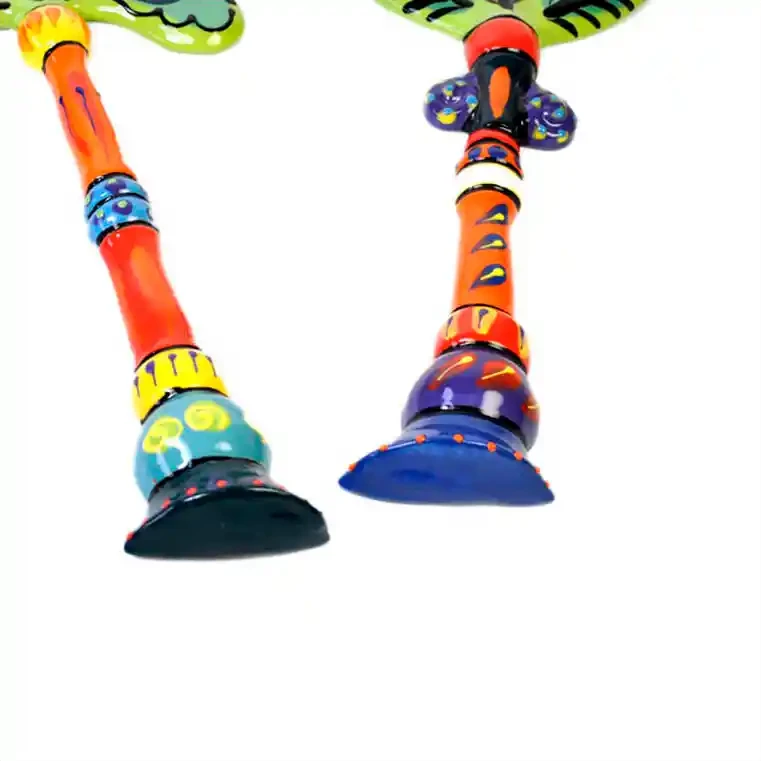 Ceramic palm trees and ceramic nikau trees