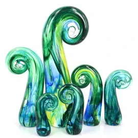 NZ glass koru