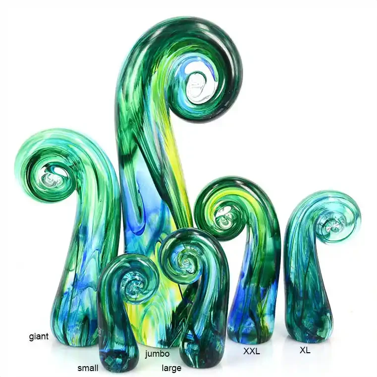 NZ glass koru