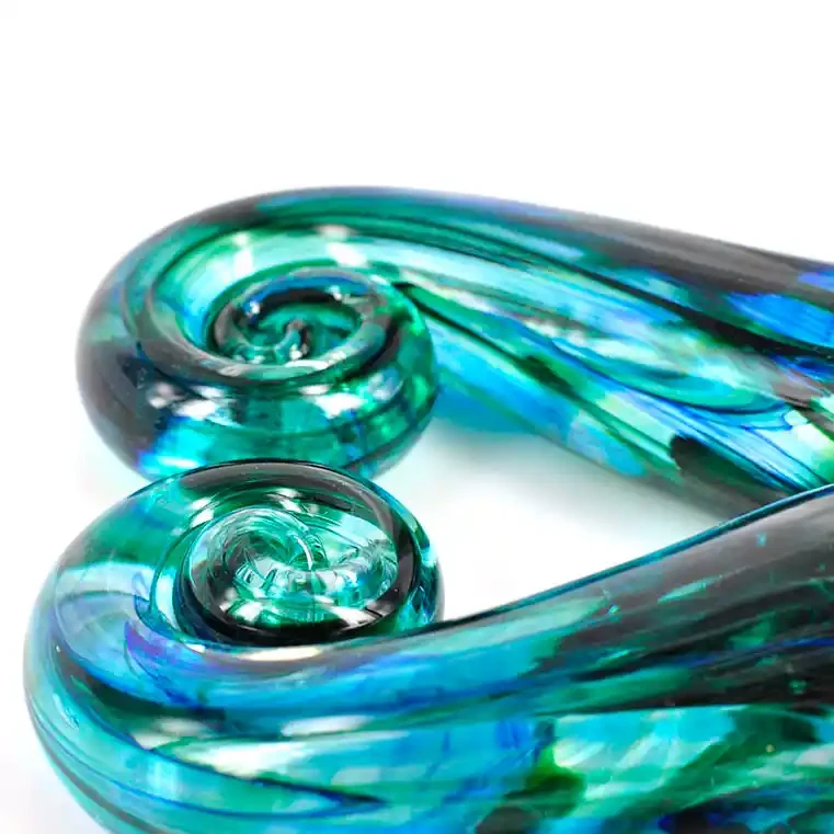 NZ glass koru