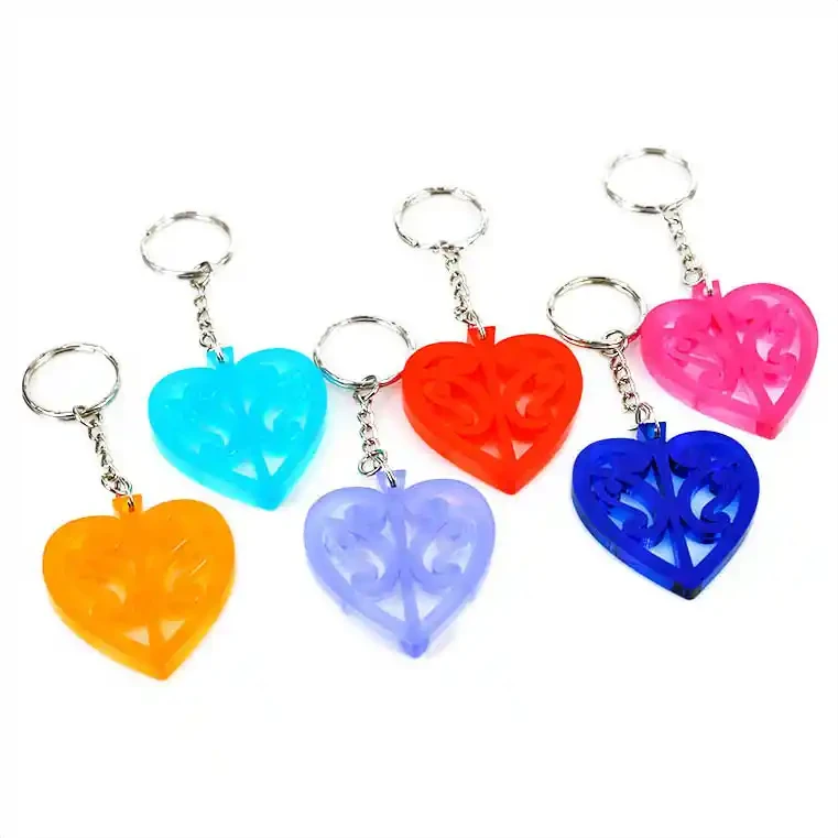 Heart keyrings