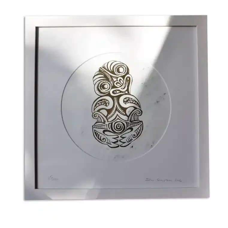 Framed limited edition tiki print