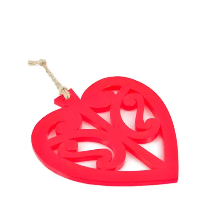 Resin heart wall decorations