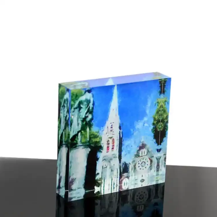 Acrylic photoblock Christchurch Cathedral