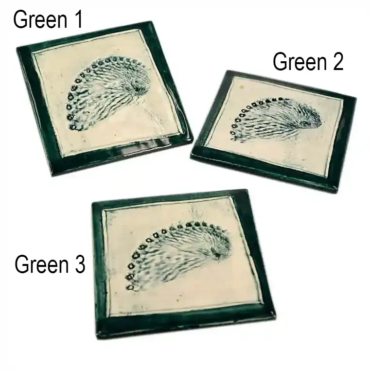 Ceramic tile with paua