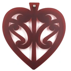 Large acrylic heart wall decorations