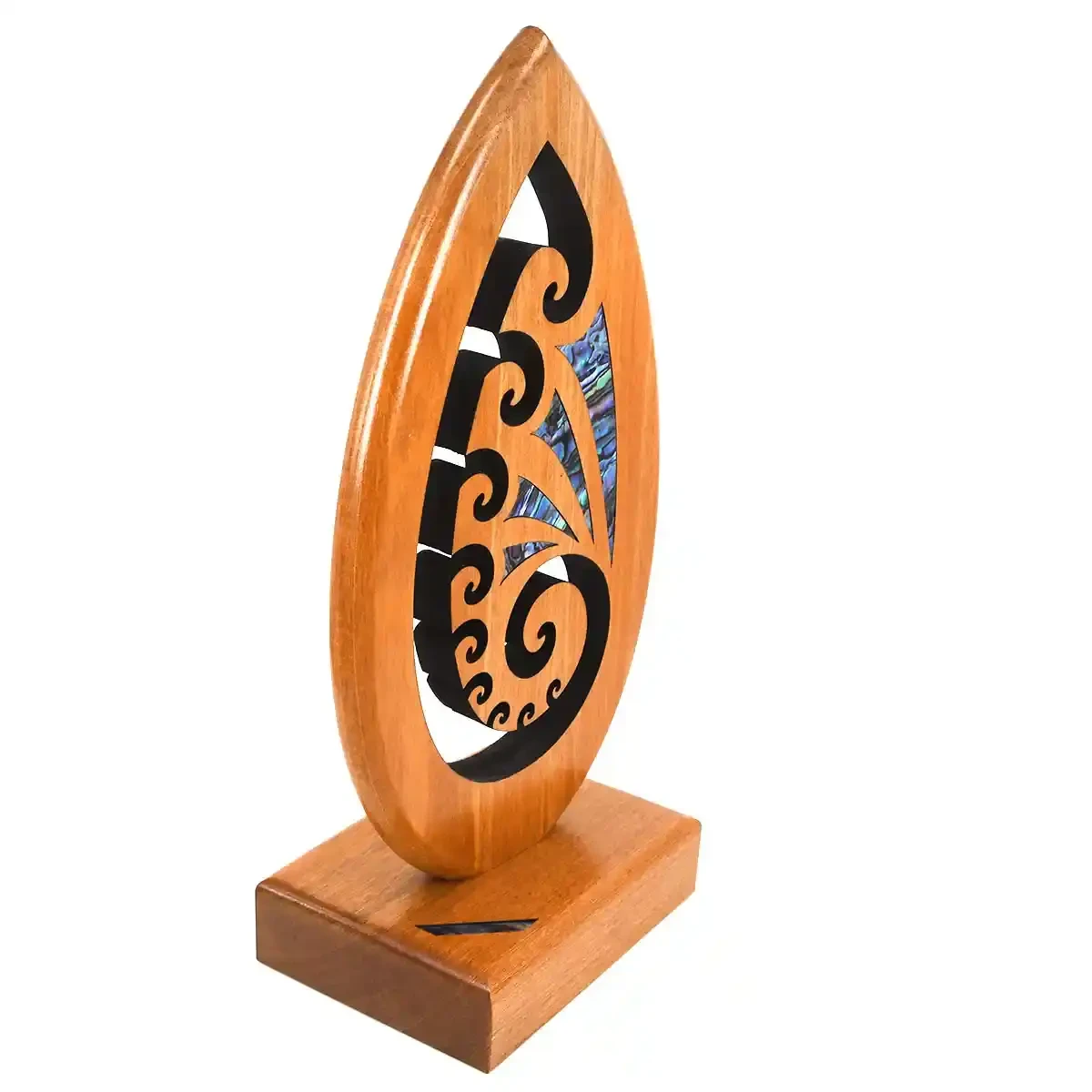 Koru spiral trophy award