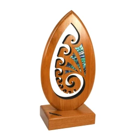 Koru spiral trophy award