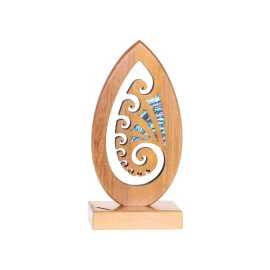 Koru spiral trophy award