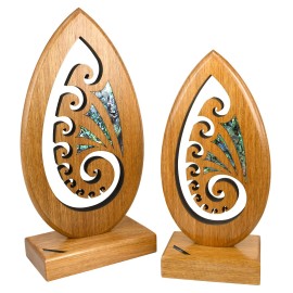 Koru spiral trophy award