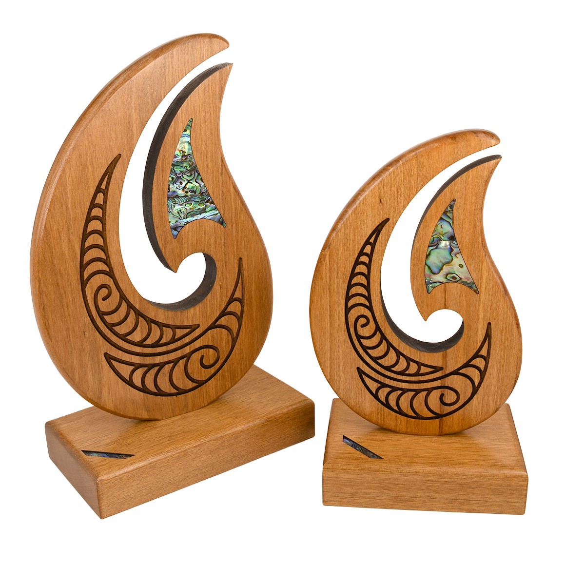 Māori fishhook trophy