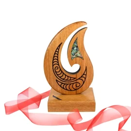 Māori fishhook trophy
