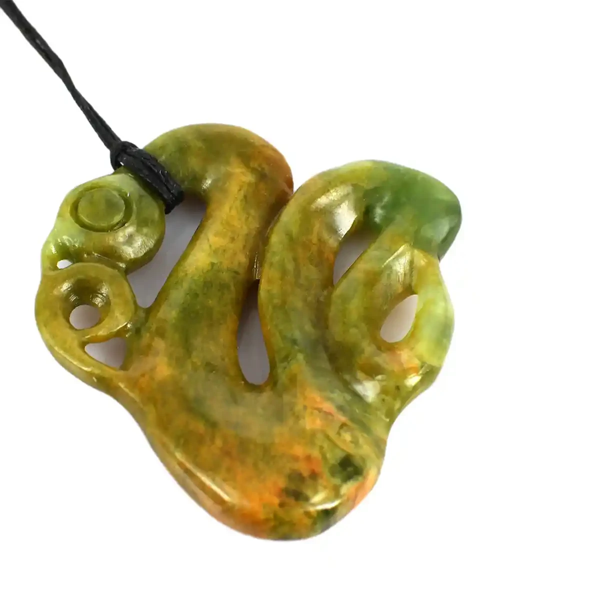 Contemporary greenstone manaia carving