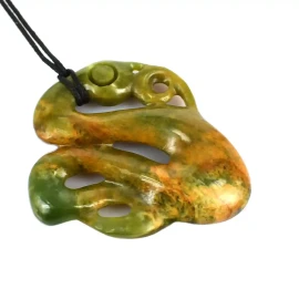 Contemporary greenstone manaia carving