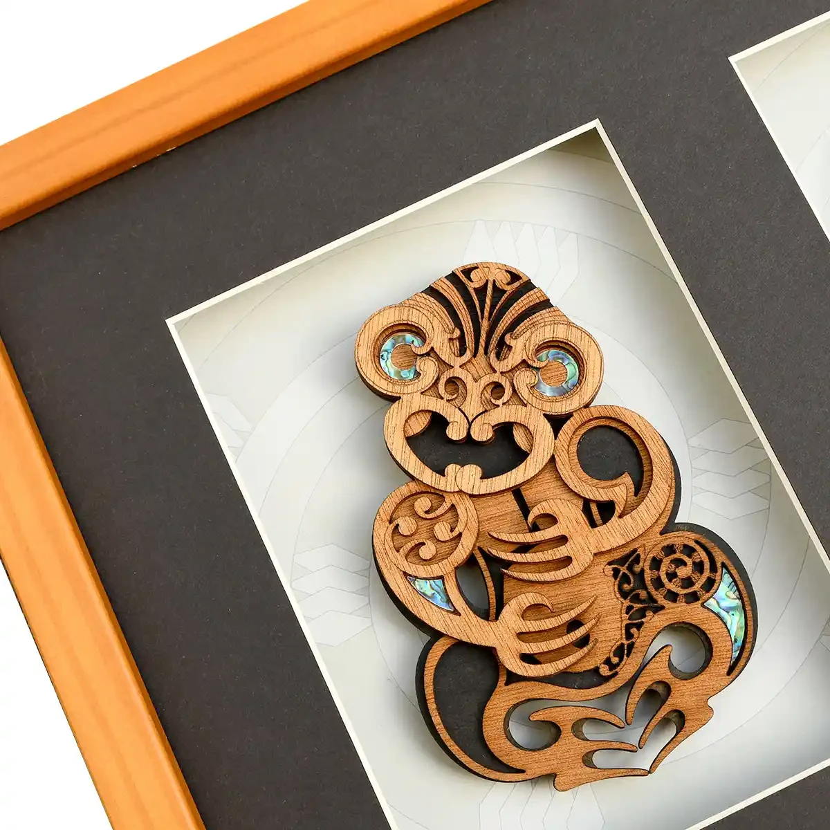 Large framed Māori wall art