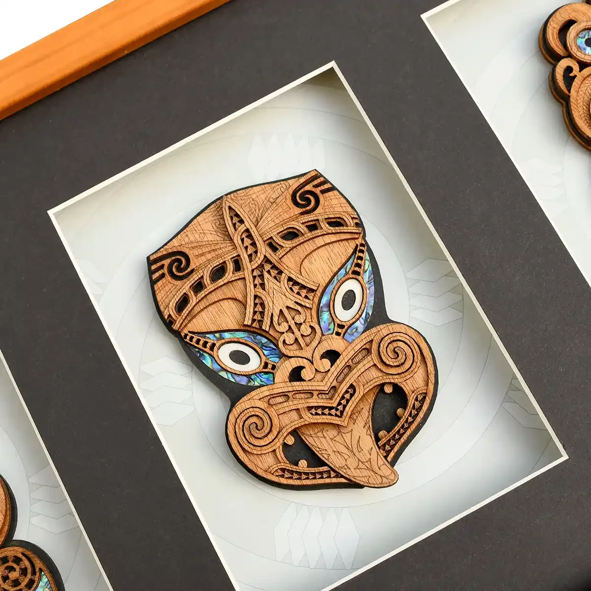 Large framed Māori wall art
