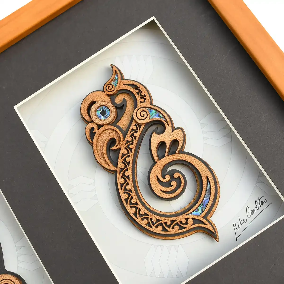 Large framed Māori wall art