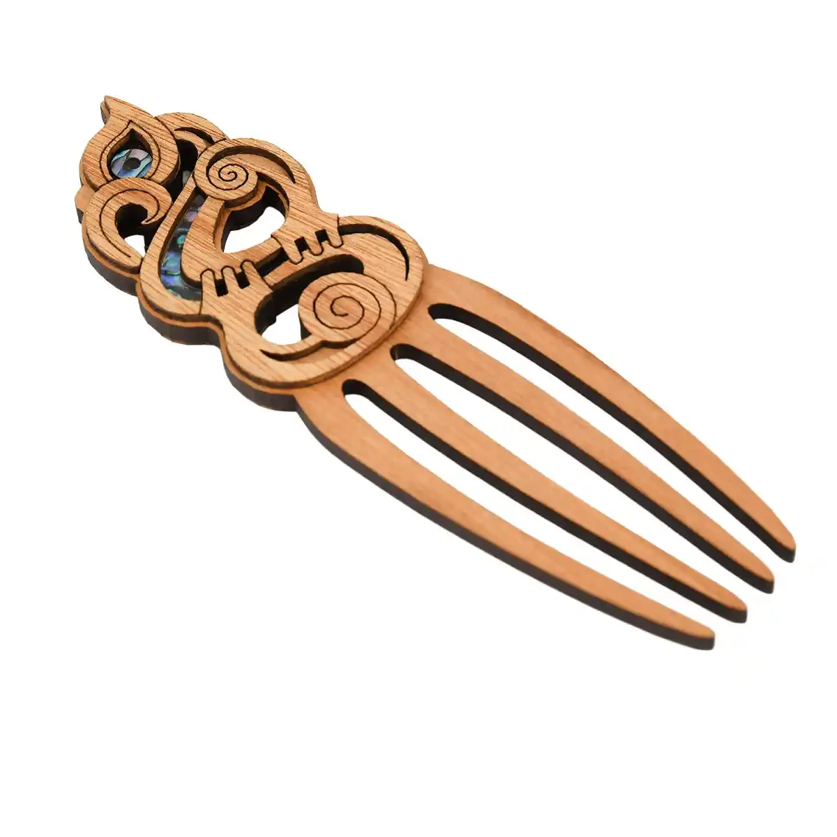 Manaia Māori hair comb