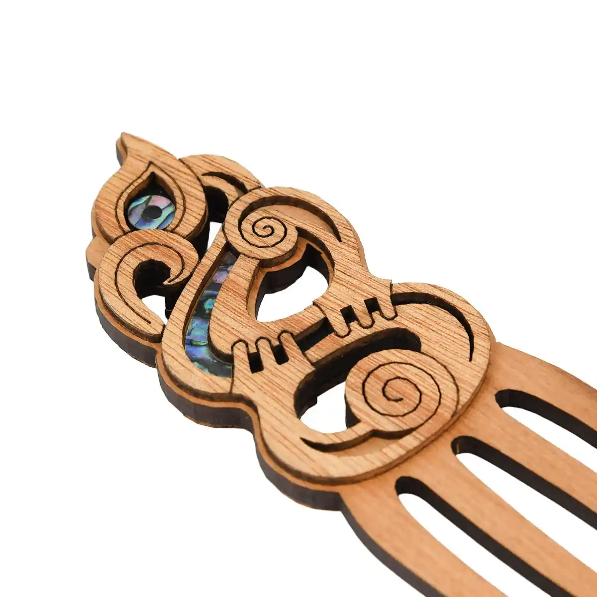 Manaia Māori hair comb