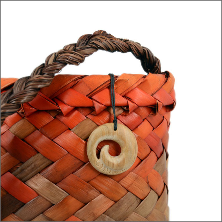 Small koru wood carving