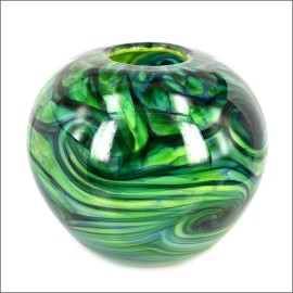 Glass bush bowl. NZ glass art