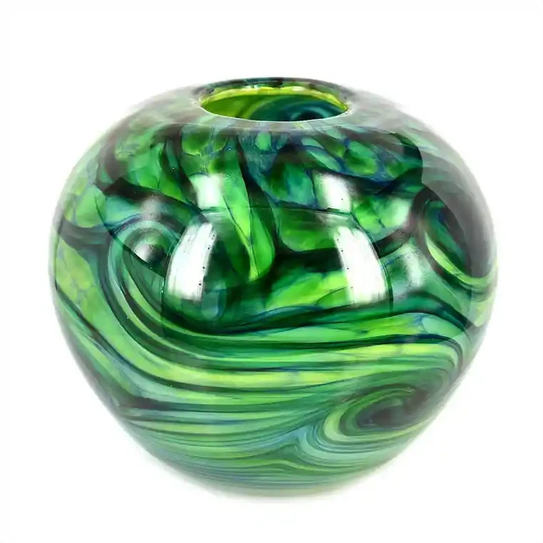 Glass bush bowl. NZ glass art