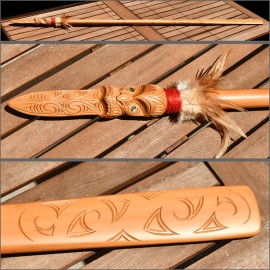 Maori taiaha native wood