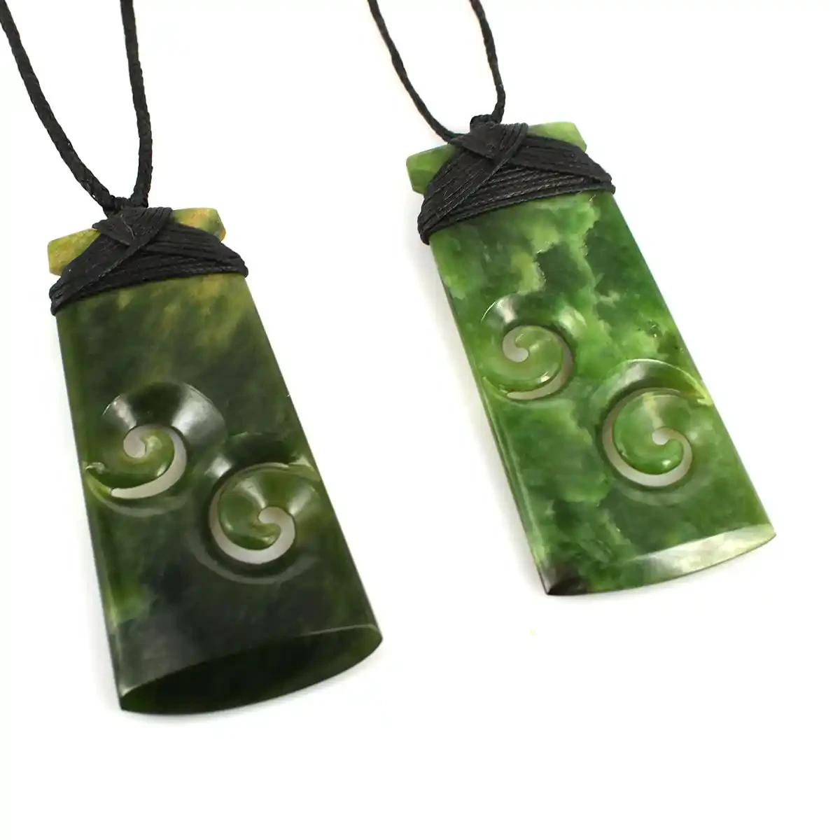 Greenstone toki with double koru