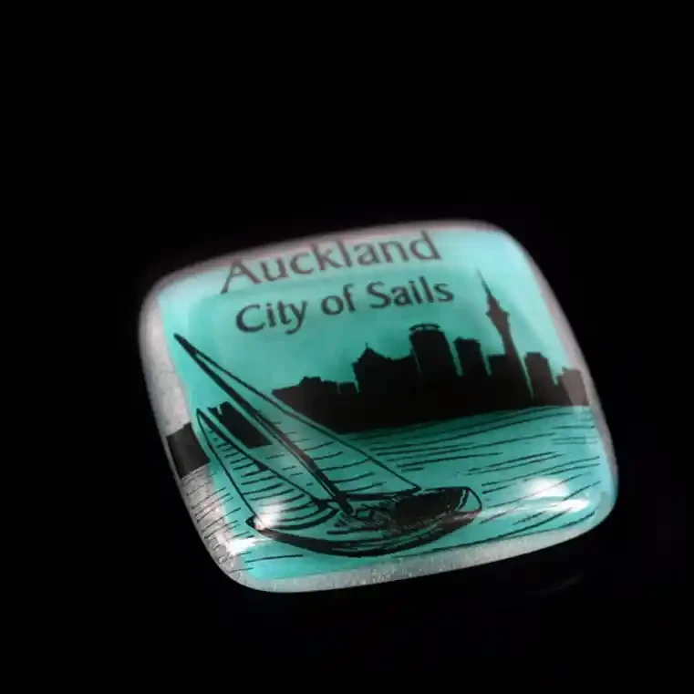 Auckland City of Sails glass note weights