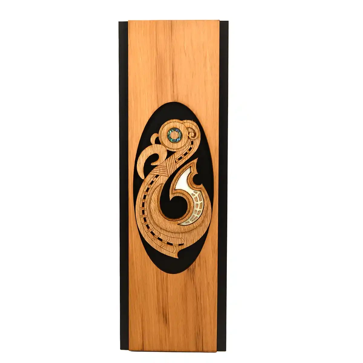 Māori fishhook wall art panel