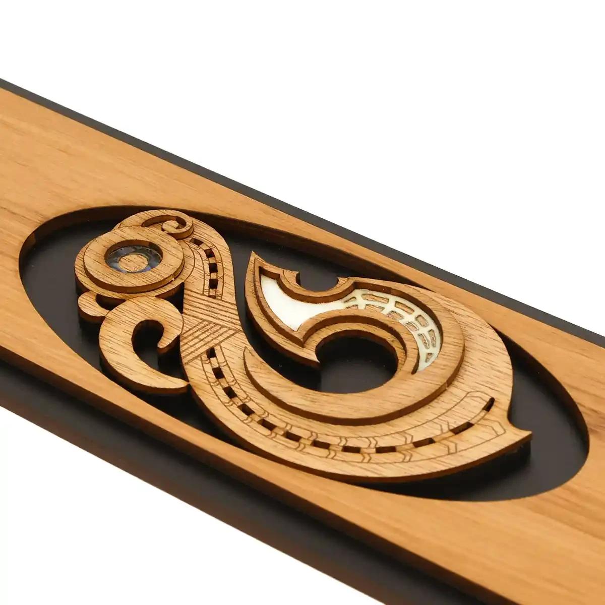 Māori fishhook wall art panel
