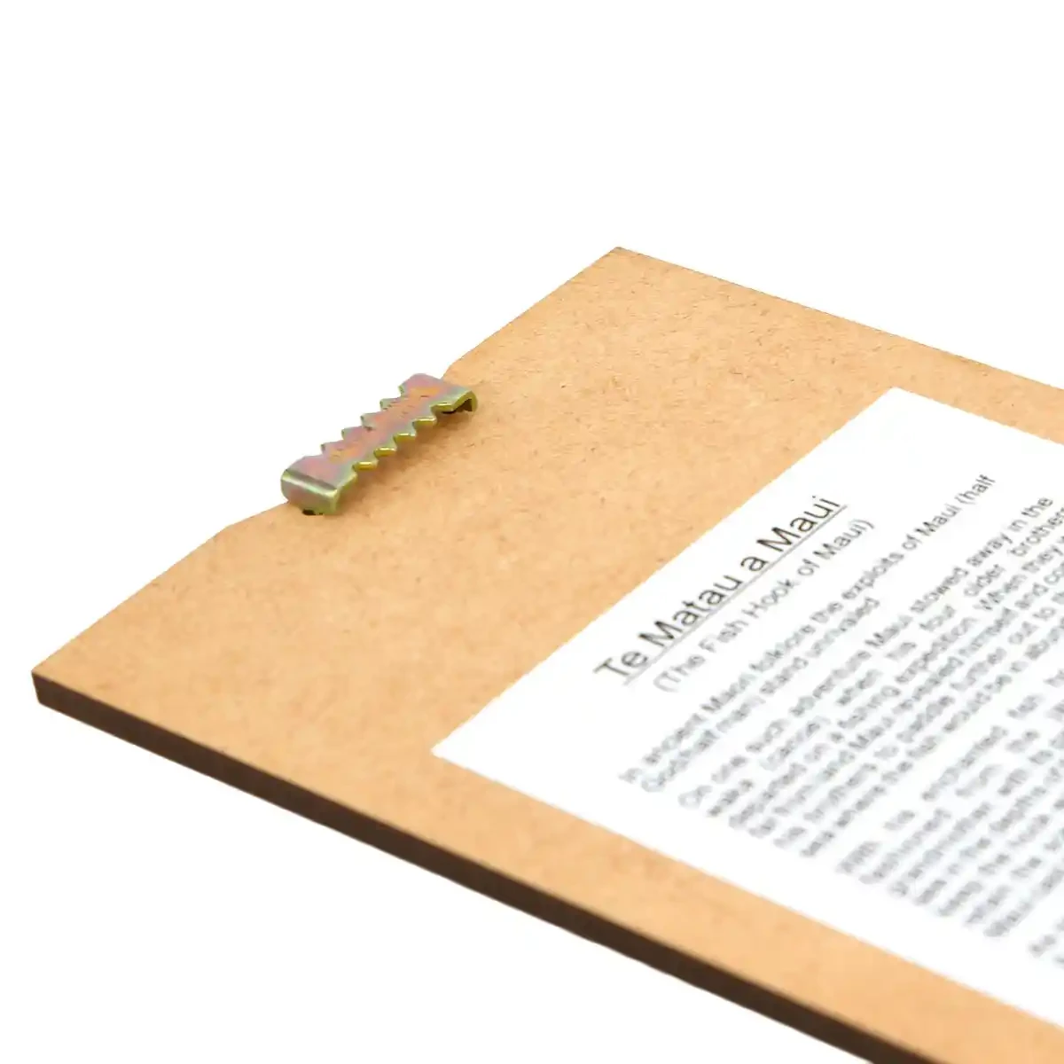 Māori fishhook wall art panel