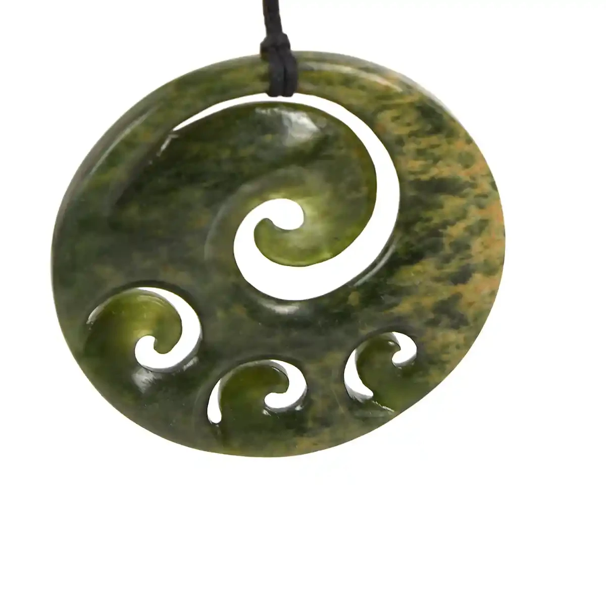 Koru greenstone pendant