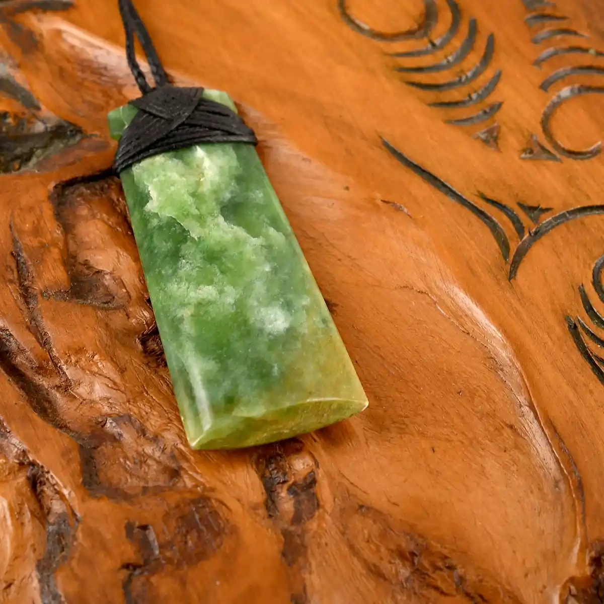 Greenstone adze carving