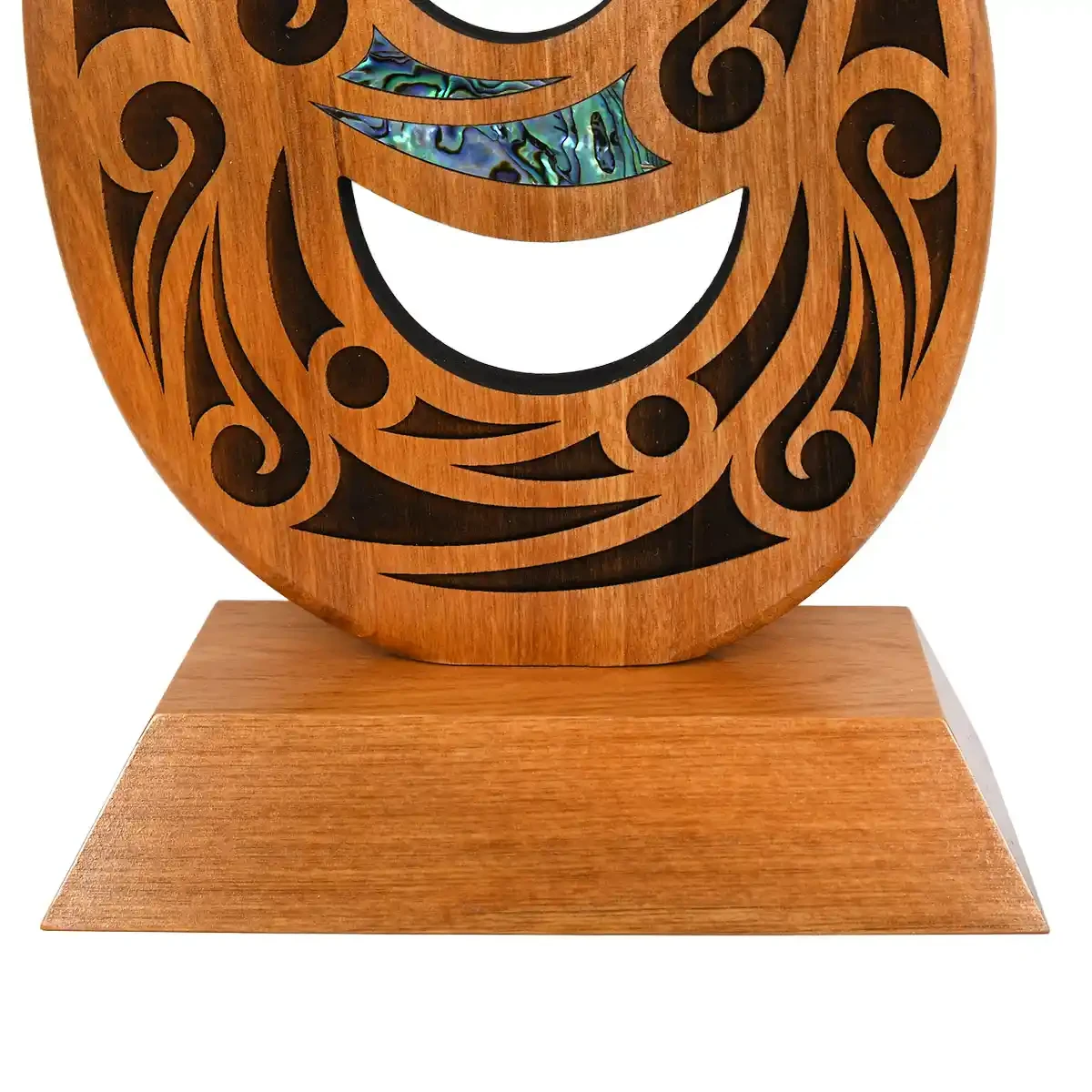 Large Māori fishhook trophy sculpture