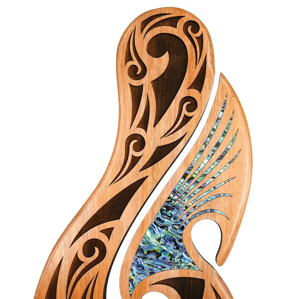 Large Māori fishhook trophy sculpture