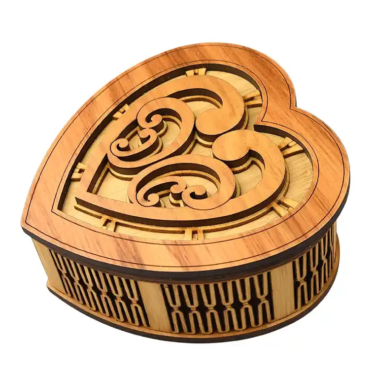 Heart shaped giftbox with koru