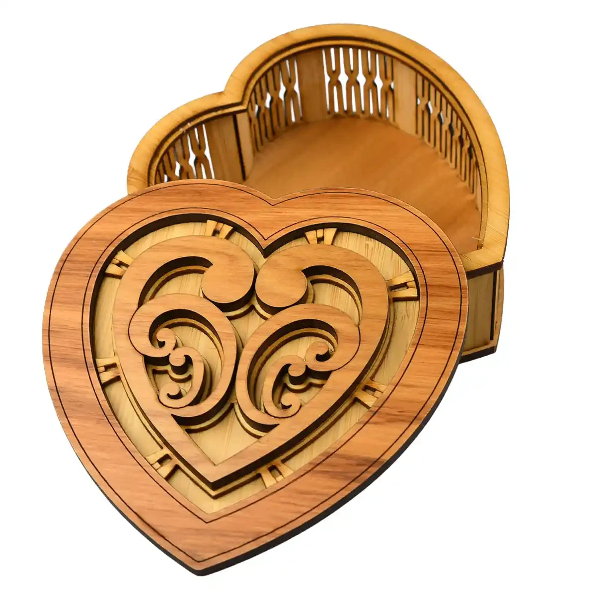 Heart shaped giftbox with koru