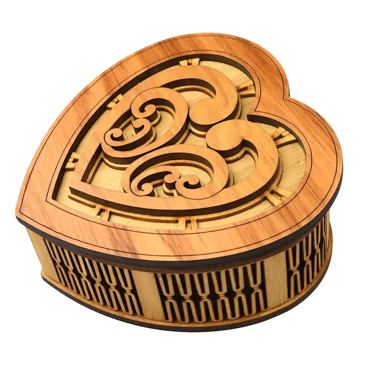 Heart shaped giftbox with koru