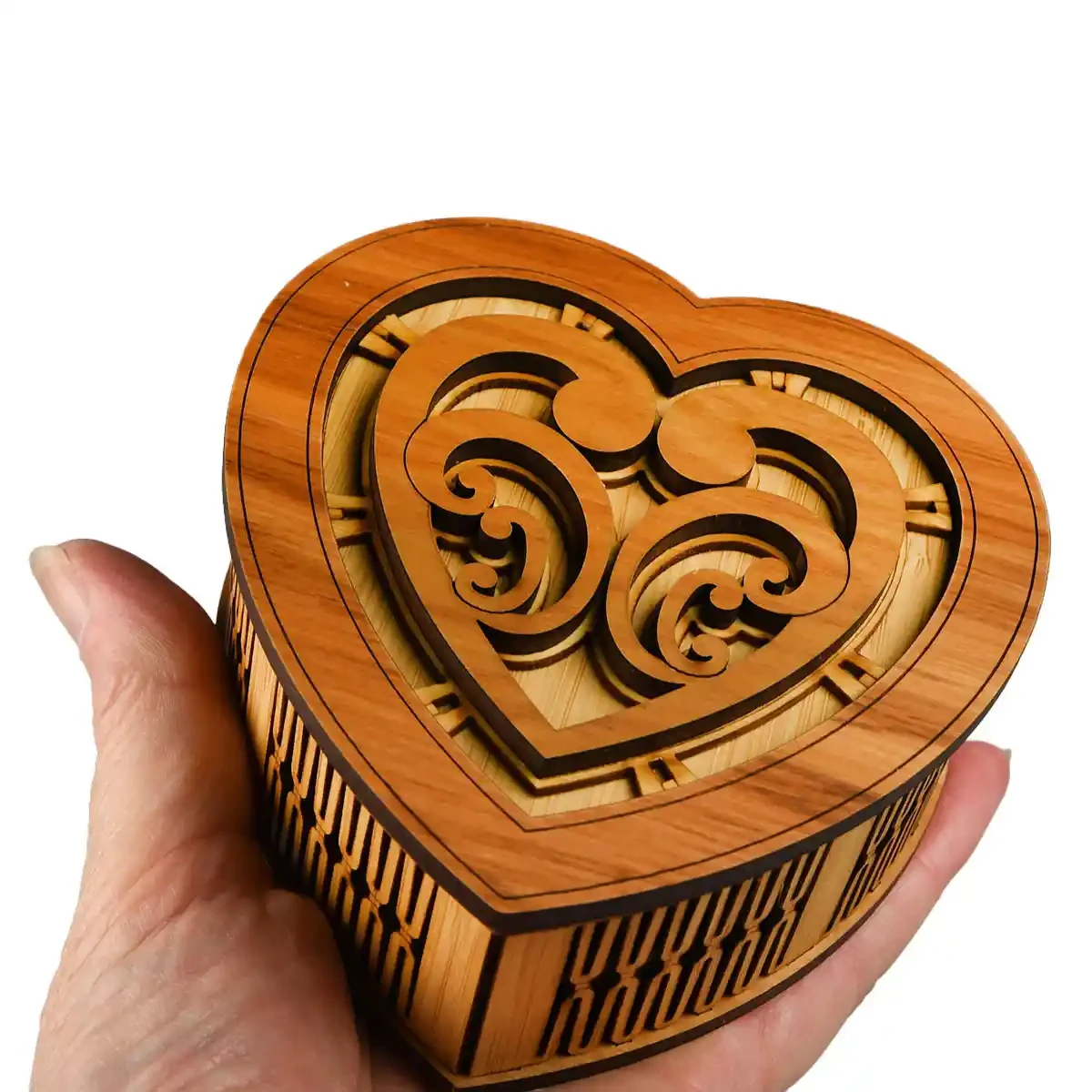 Heart shaped giftbox with koru