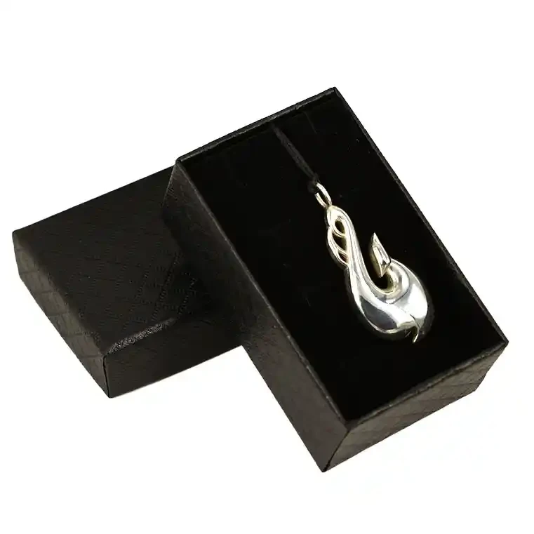 Solid sterling silver fishhook