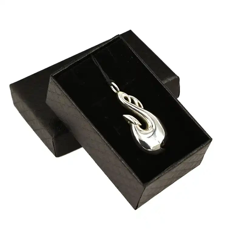 Solid sterling silver fishhook