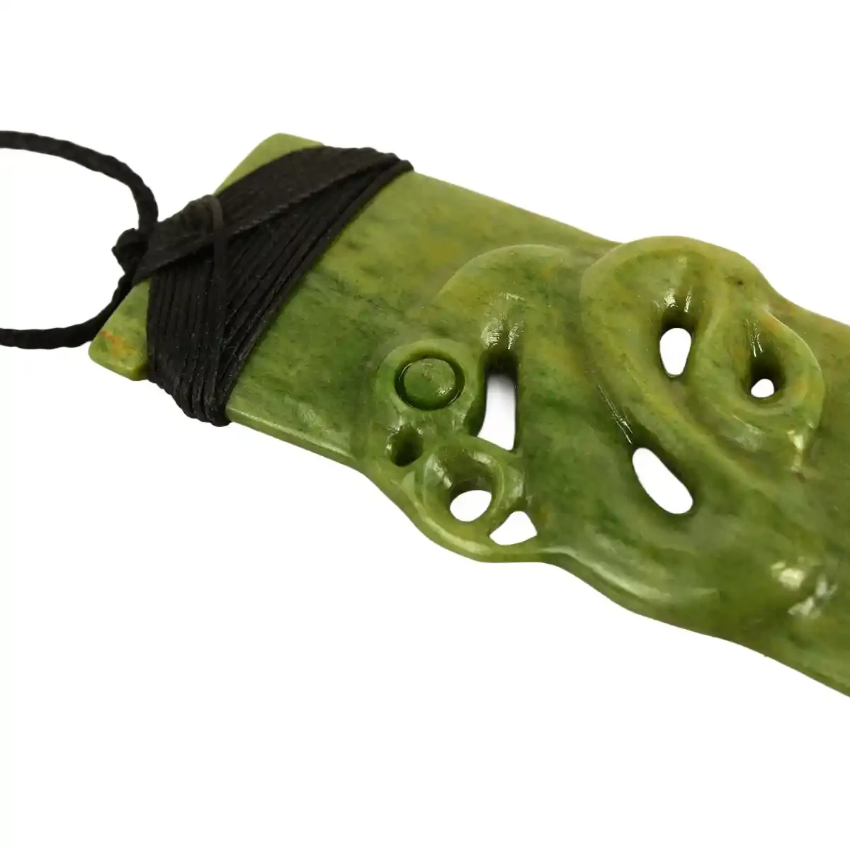 Greenstone pounamu toki with manaia