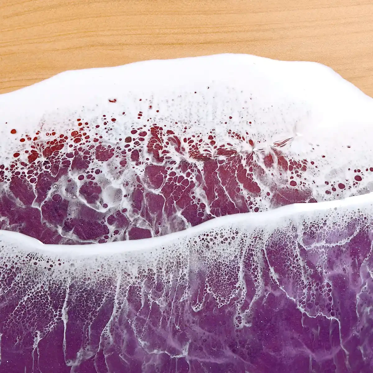 Ocean resin art cheese boards from Macrocarpa wood