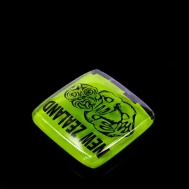 NZ tiki glass note weights. Kiwiana glass: