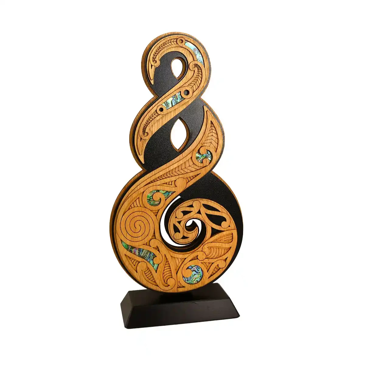 Large double sided twist pikorua trophy
