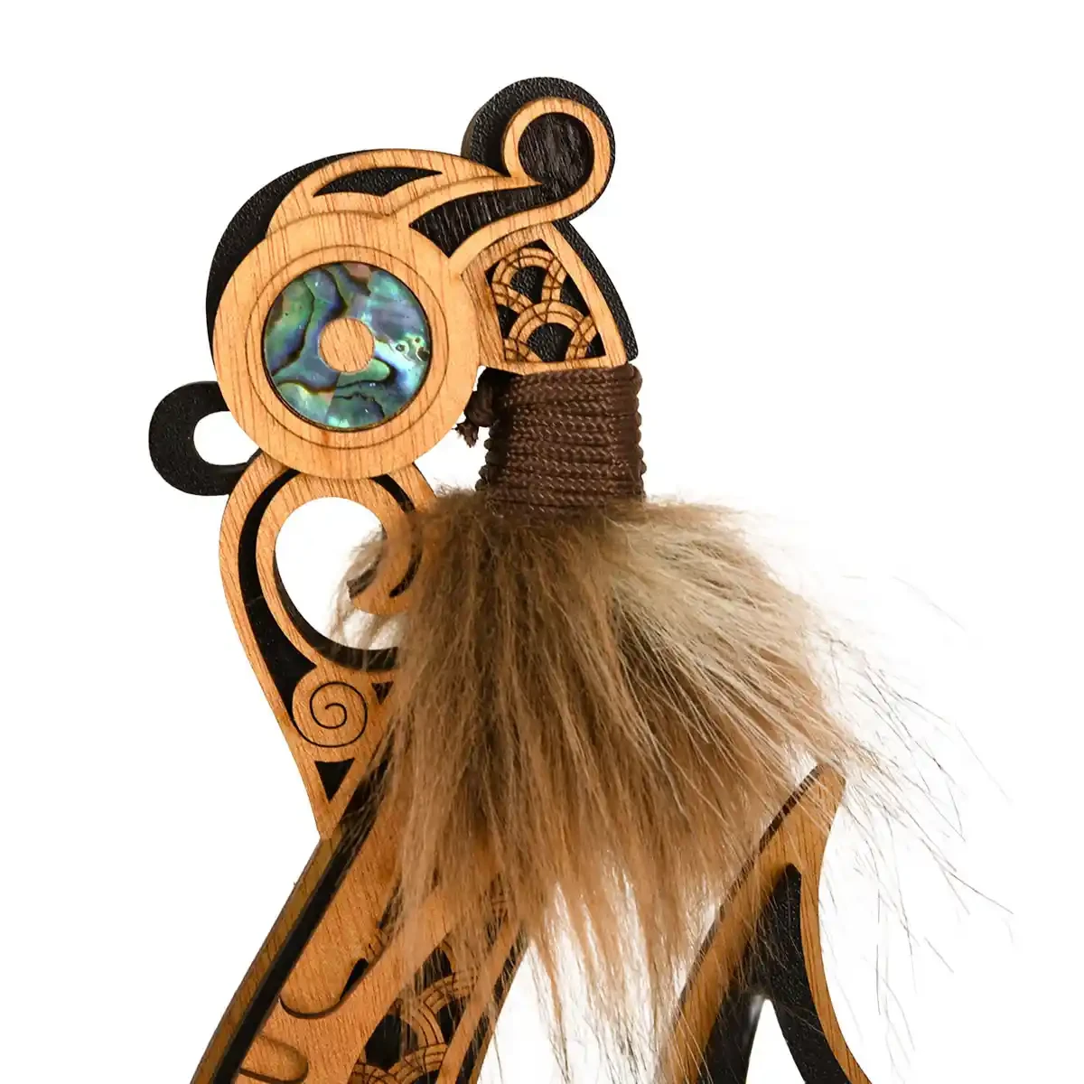 Double-sided Māori Fishhook trophy