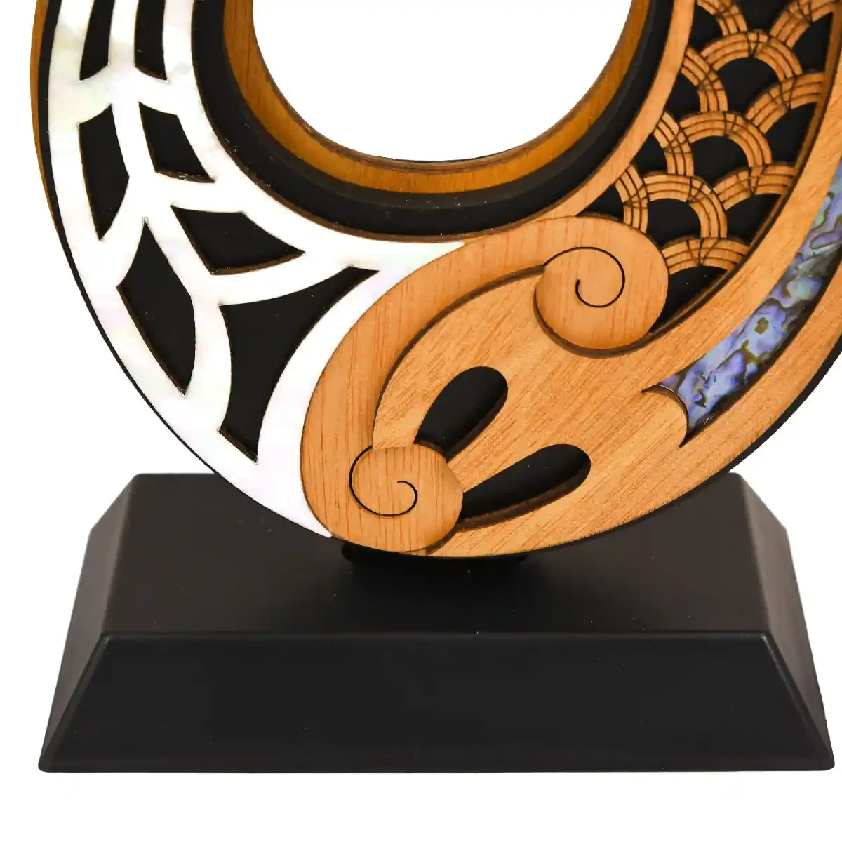 Double-sided Māori Fishhook trophy