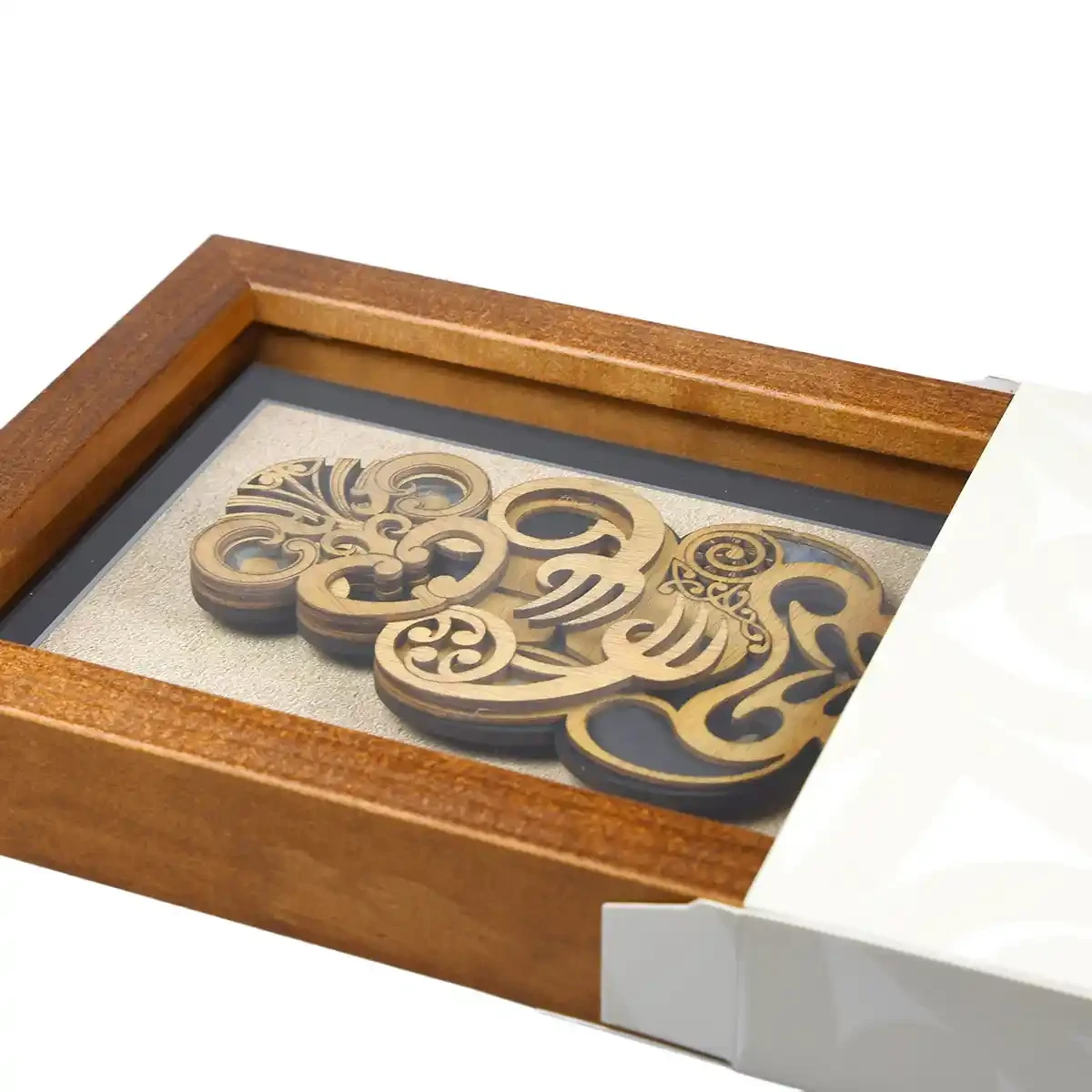 Large framed Māori tiki