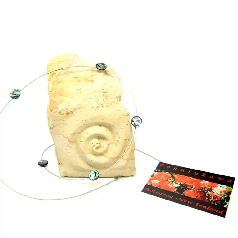 Magnetic photo wire with paua magnets